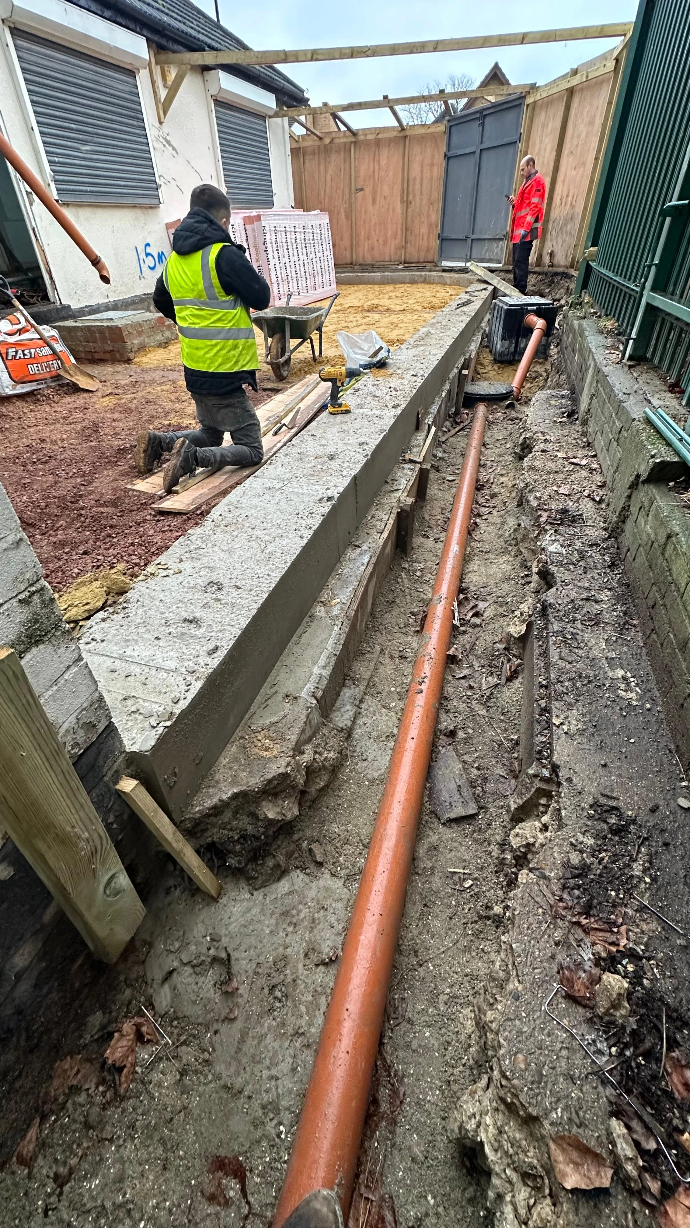 Outdoor construction site